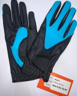 Ridhandskar i syntet läder