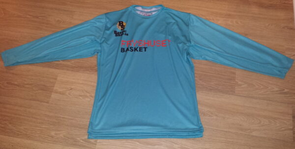 Basket Pre game. Lång arm med valfria tryck. Coolmax tyg. Min.25st. á 299:-